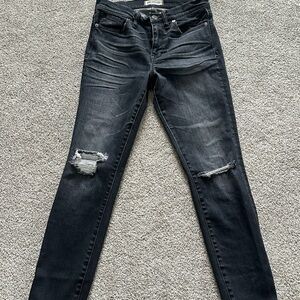 Madewell Black Highriser Skinny 27 excellent condition